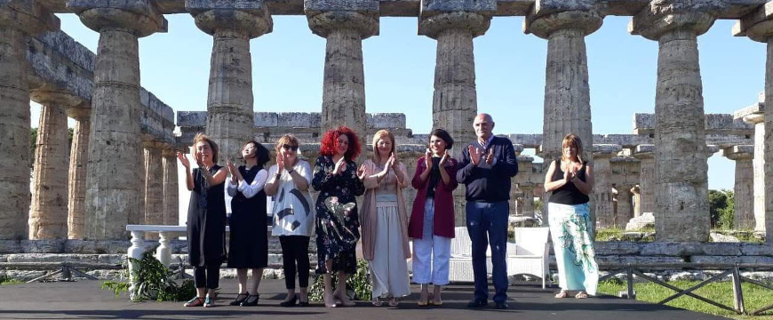 EVO IOOC judges at the archaeological site of Paestum