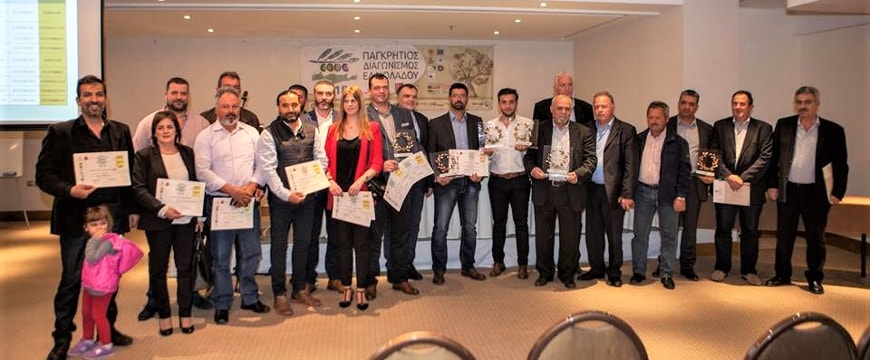 The winners at the 2018 Cretan Olive Oil Competition