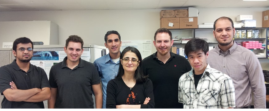 Dr. Amal Kaddoumi with her research team