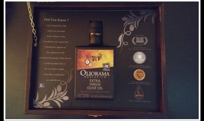Oliorama olive oil bottle in special gift box