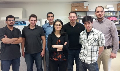 Dr. Amal Kaddoumi with her research team