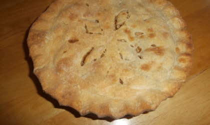 apple pie made with olive oil
