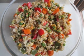 Stir Fried Vegetables and Rice 